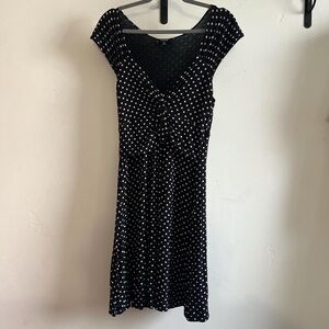 Express Women's Black and Navy Dress